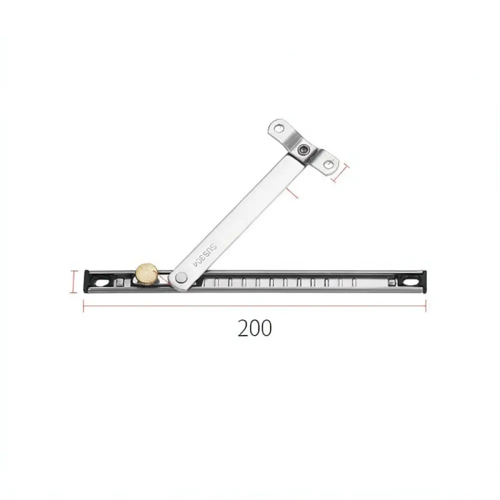 Heavy Duty Window Limiter For Home Security Adjustable Stainless Steel Wind Brace Punch Free Easy Install Ventilation Tool