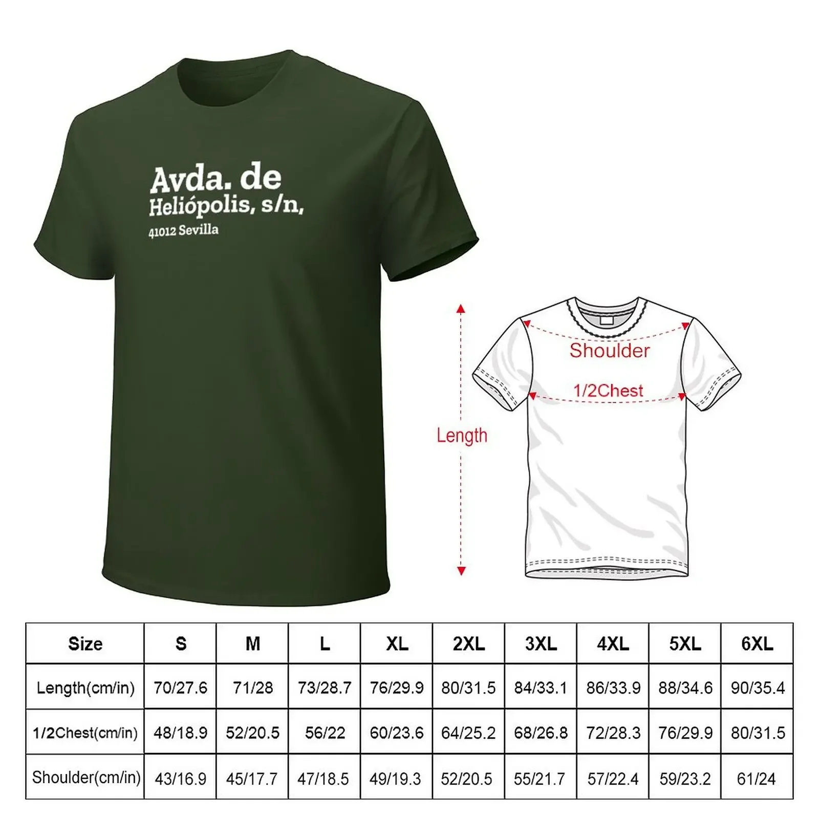 Betis Stadium Address T-Shirt plus sizes plain tops sublime men clothings