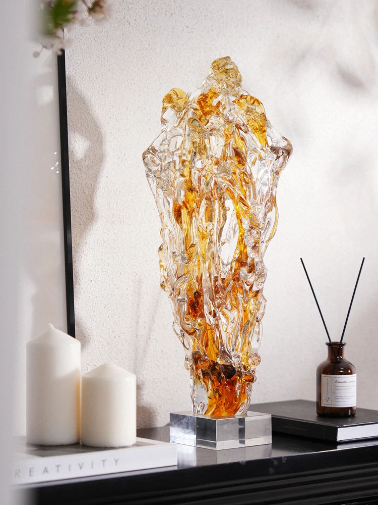 Ornamento de árvore da fortuna Taihu Stone Decoração de mesa simples e moderna