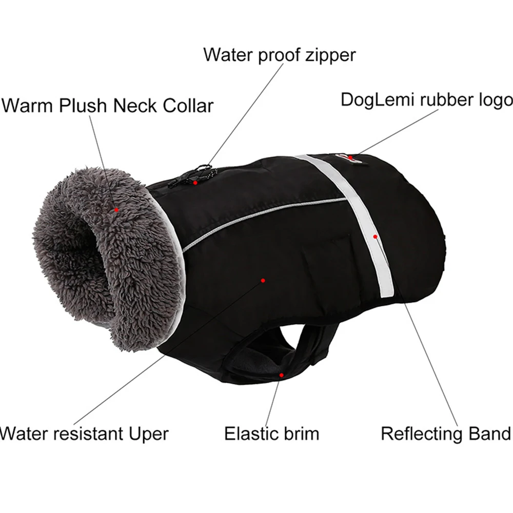 Waterproof Reflective Dog Coat J 2