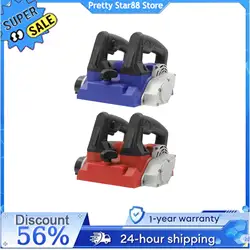 1300W Power Hand Planer Portable Roller Planer with Cable Electric Wall Planer Blue/Red Adjustable Depth Corrosion Resistant