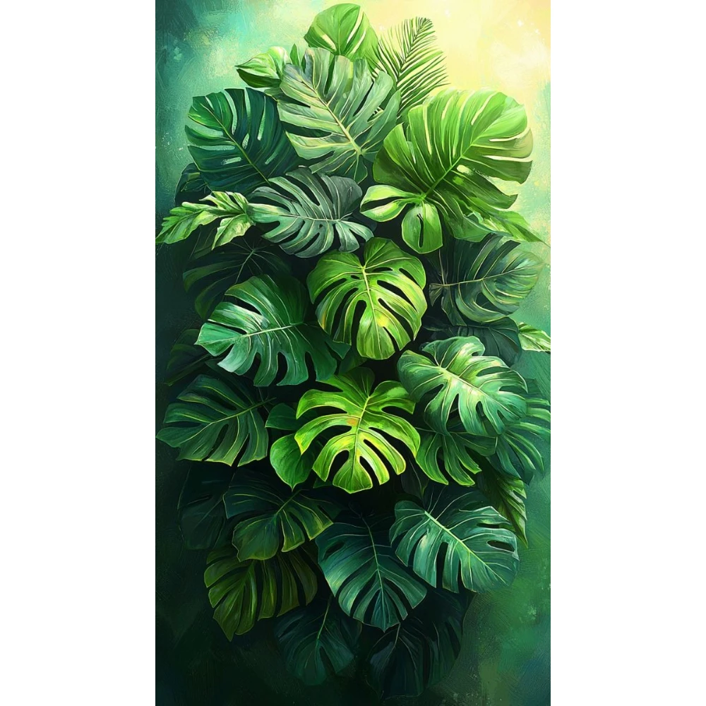 

500/1000/1200/2000 PCS Jigsaw Puzzles Green Plants Scenery Family Activity Games for Gameroom Bedroom Home Decor Gift
