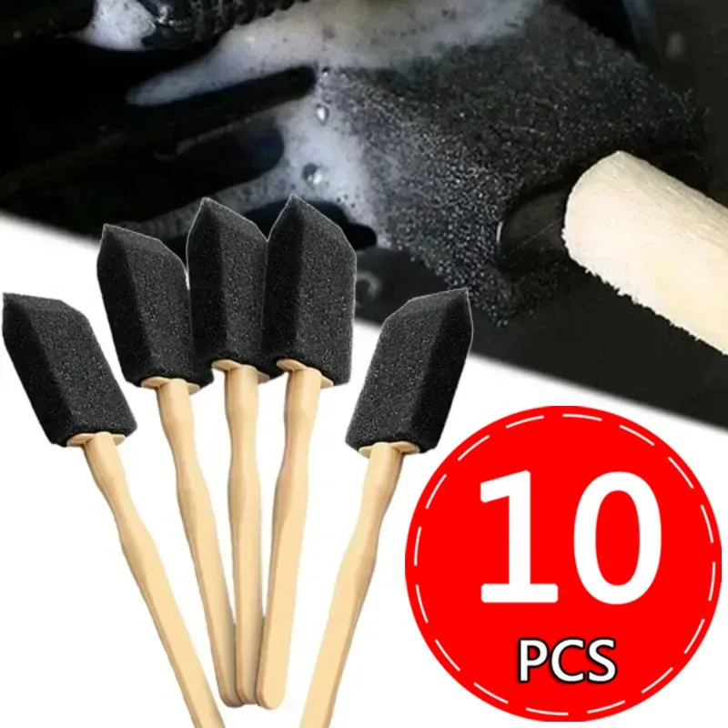 Detailing Brush For Car Air Outlet Universal Cleaning Sponge Brush Auto Interior Dust Removal Tool Air Condition Cleaner Brushes