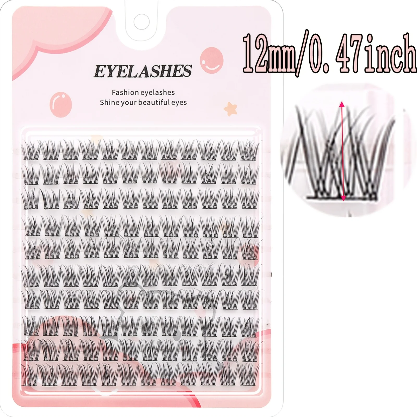 ขนตาปลอม 120 ชิ้น ลุคธรรมชาติสไตล์การ์ตูน หนาและฟู ดีไซน์ไขว้เพื่อช่อที่ดูเป็นธรรมชาติ เหมาะสำหรับมือใหม่