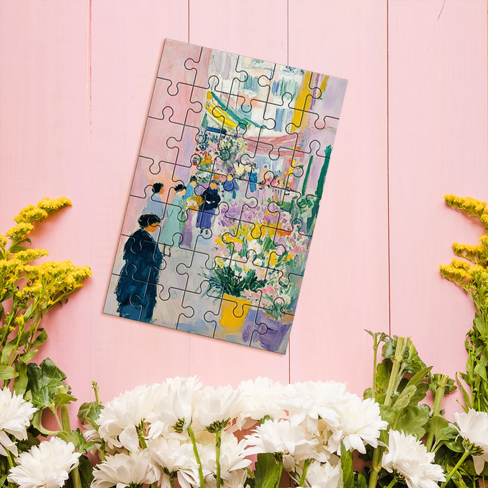 35/300/500pcs  nature Custom Picture Jigsaw puzzle Personalized Picture For Children Toy Baby Gift view 3