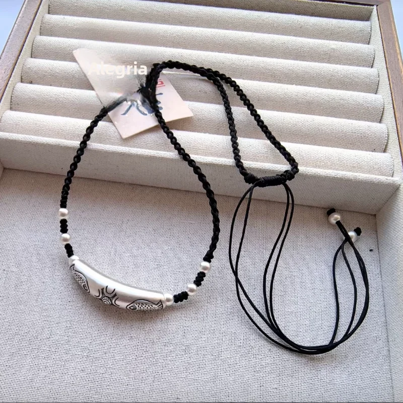 collier-en-corde-fait-main-double-poisson-a-longueur-reglable-en-argent-pur-999-avec-tube-courbe-accessoire-de-mode-personnalise-bijou