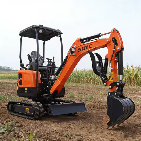 Free Shipping Diesel Excavator 1.8 Ton Hydraulic Euro 5 EPA Engine Crawler Mini Excavator Farm Compact Small Digger Customized