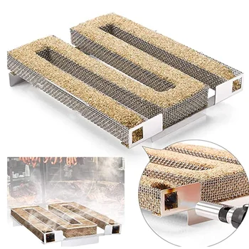 ホットコールドスモークジェネレーター バーベキューグリルまたは喫煙者用 木粉 ホットおよびコールドスモーク サーモン肉燃焼調理 ステンレスバーベキューツール