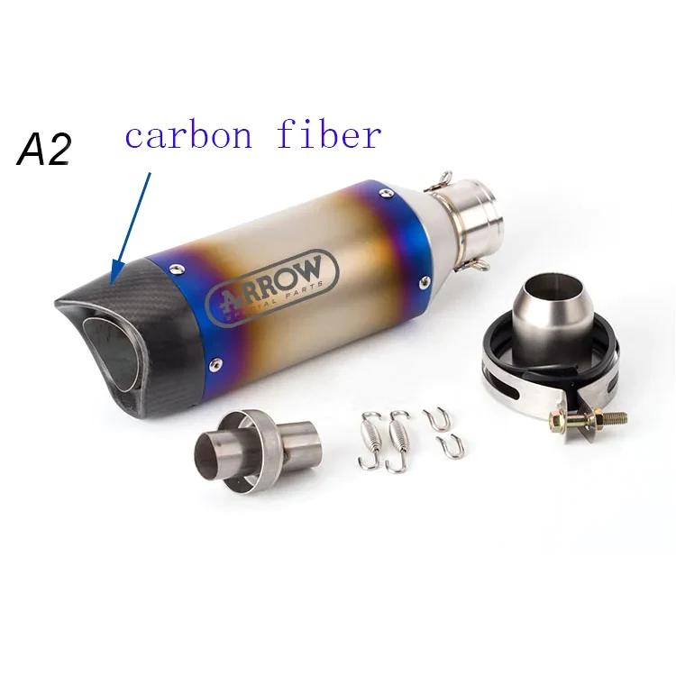 Uniwersalny 51mm motocykl strzałka rury wydechowej z włókna węglowego zmodyfikowany tłumik ucieczki DB zabójca dla R3 Z900 GSX750R K8 R6