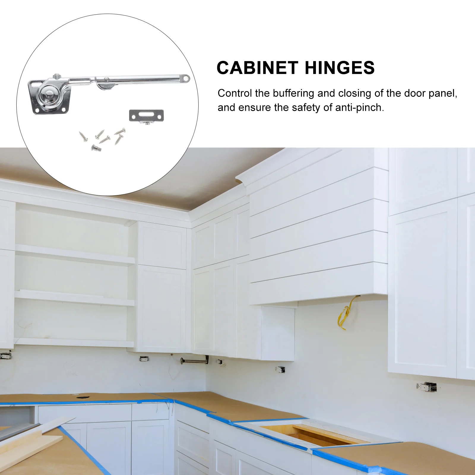 

Hydraulic Support Rod Left Mount Soft Close Lid Stay Hinge For Wooden Box Cabinet Chest Damping Hinges Hardware