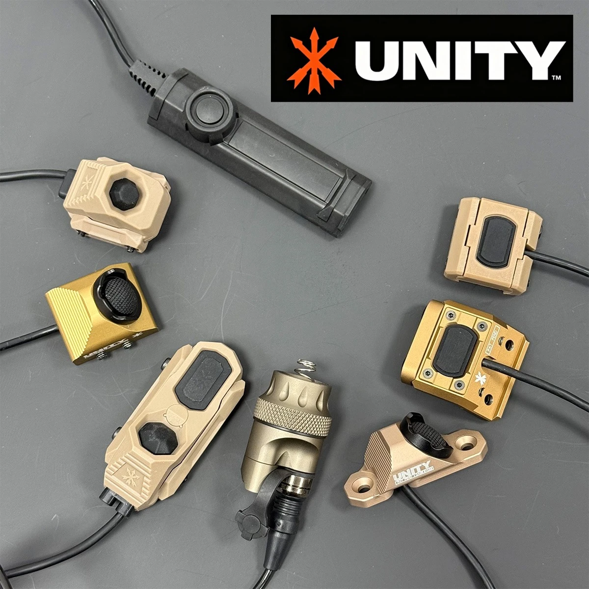 Interrupteur de pression à distance UNITY pour lampe Scout des séries Surefire M300 et M600, pour indicateur DBAL-A2 PEQ15, compatible avec la clé M-k et la rail de 20 mm