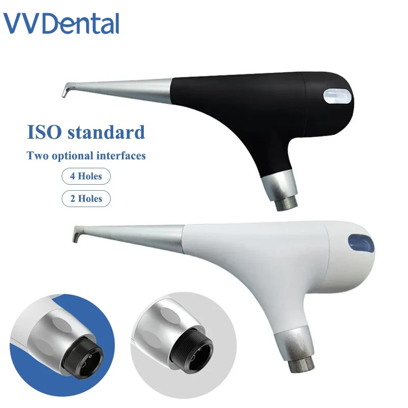 VVDental 2/4 Holes Dental Air Polisher Teeth Polishing Whitening Sandblasting Gun Airflow Dental Prophy Polishing Tools