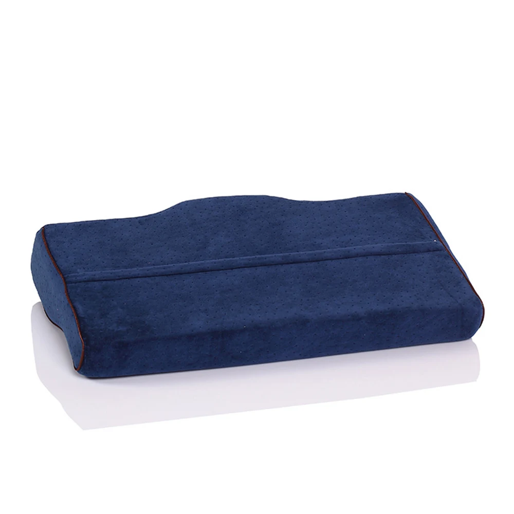 Water Proof Velvet Wavy Shape Memory Pillow Cases Silica Gel Pillow Special Pillowcase Printing Neck Cushion Cover Child Adult