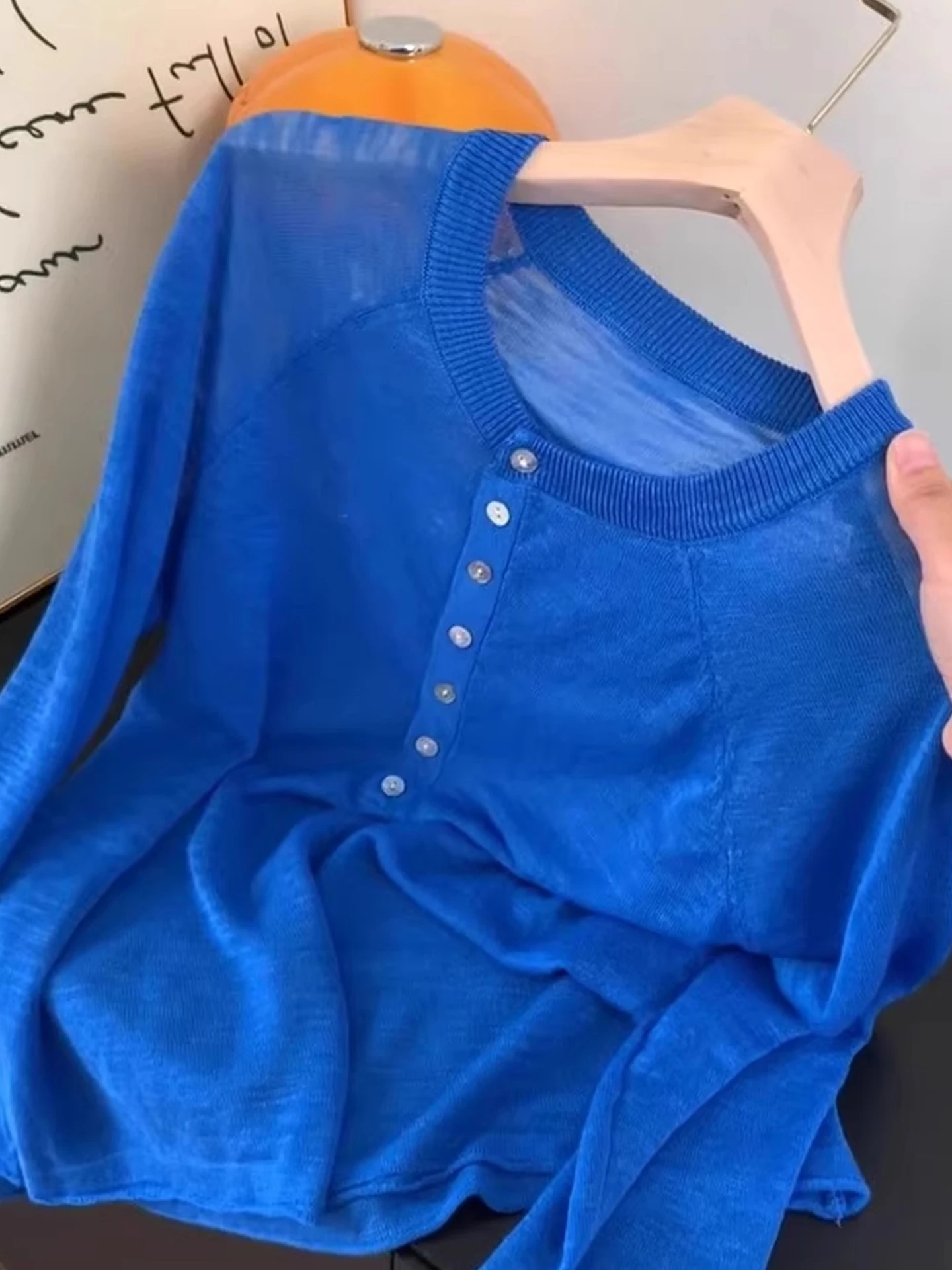 

Летняя женская трикотажная футболка с длинным рукавом 2026: комфортная, повседневная, в стиле оверсайз, с защитой от солнца, свободного кроя, модная