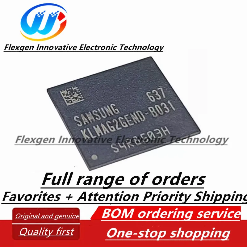 KLMAG2GEND-B031 BGA-153 paquete 16G EMMC5.0 chip de memoria