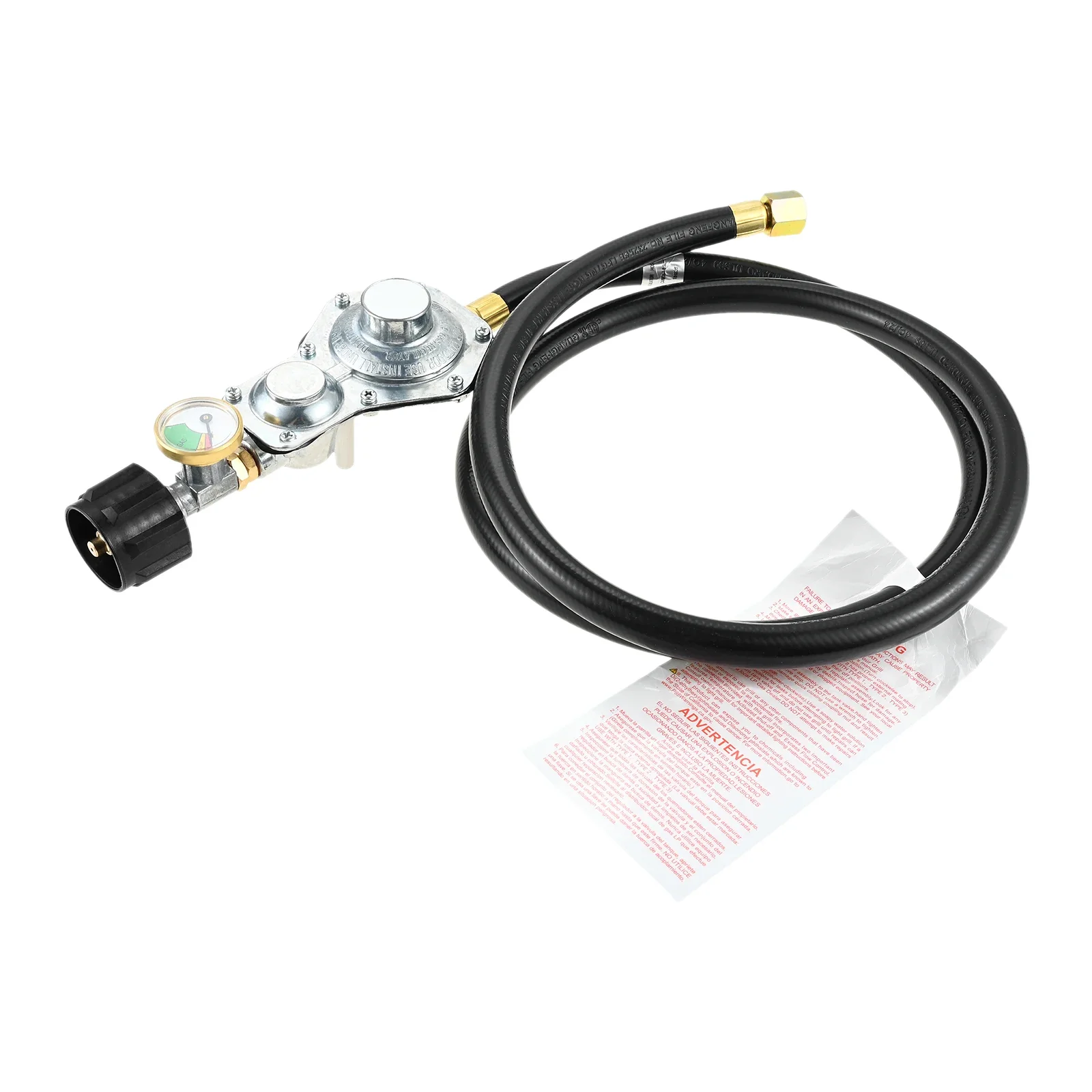 1set 5FT Propane Hose Two-Stage Regulator & Gauge QCC1/Type1 Connection 3/8