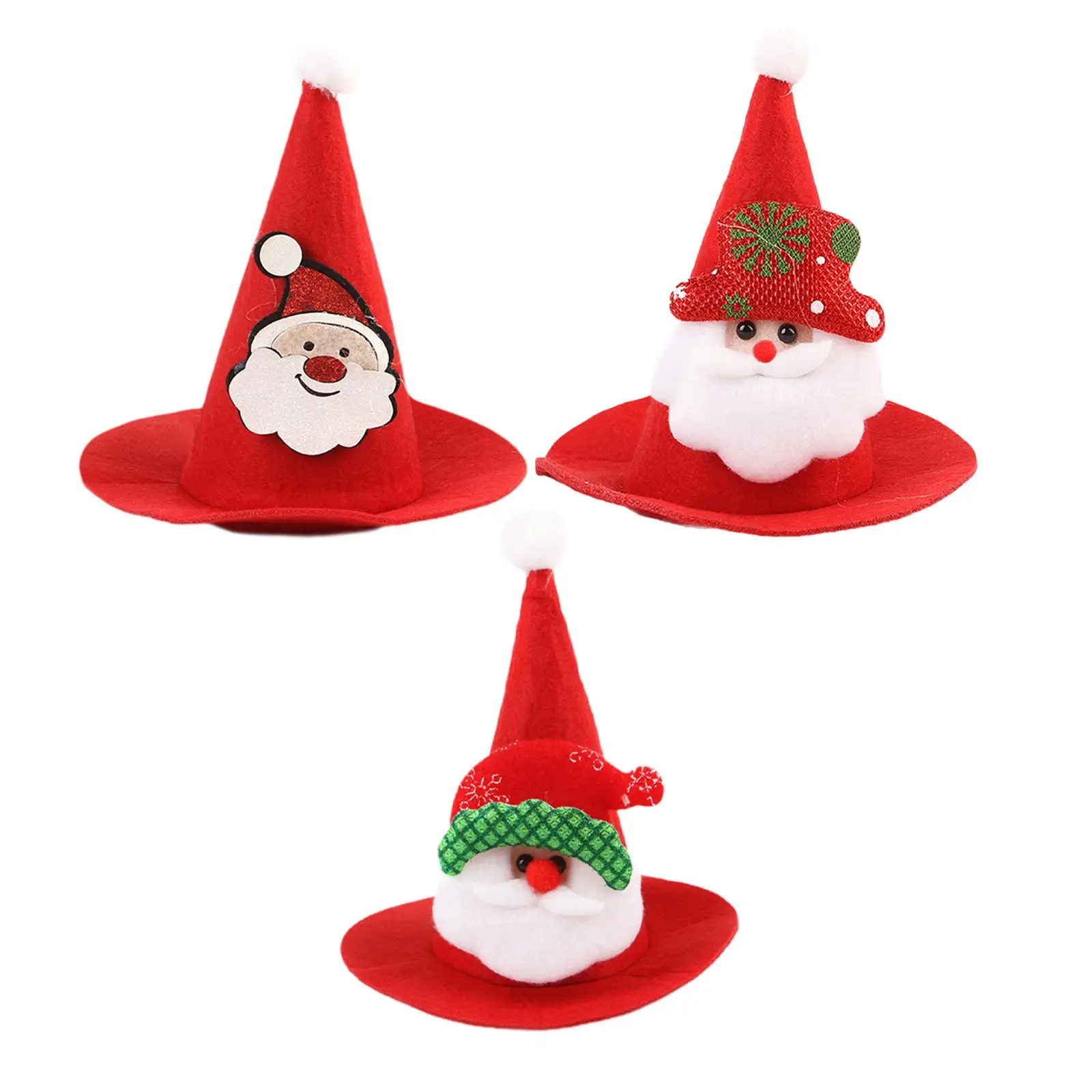 Pet Christmas Hat Headgear Holiday Pet Accessories Photo Props Pet Outfit Lovely Cat Headwear for Festival Xmas Parties