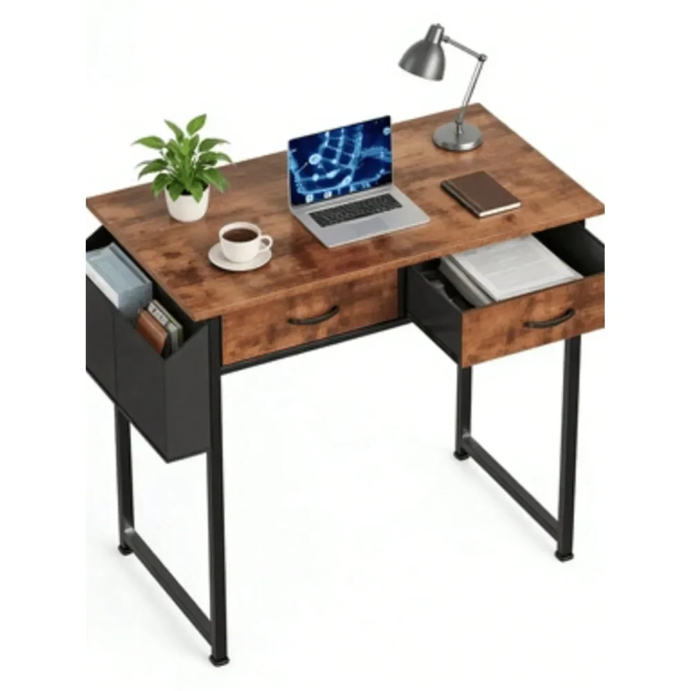 

Desk With Drawers Small Computer Desk Home Office Desk Study Writing Desk Desk With Storage Small Space Desk Office Desk With D