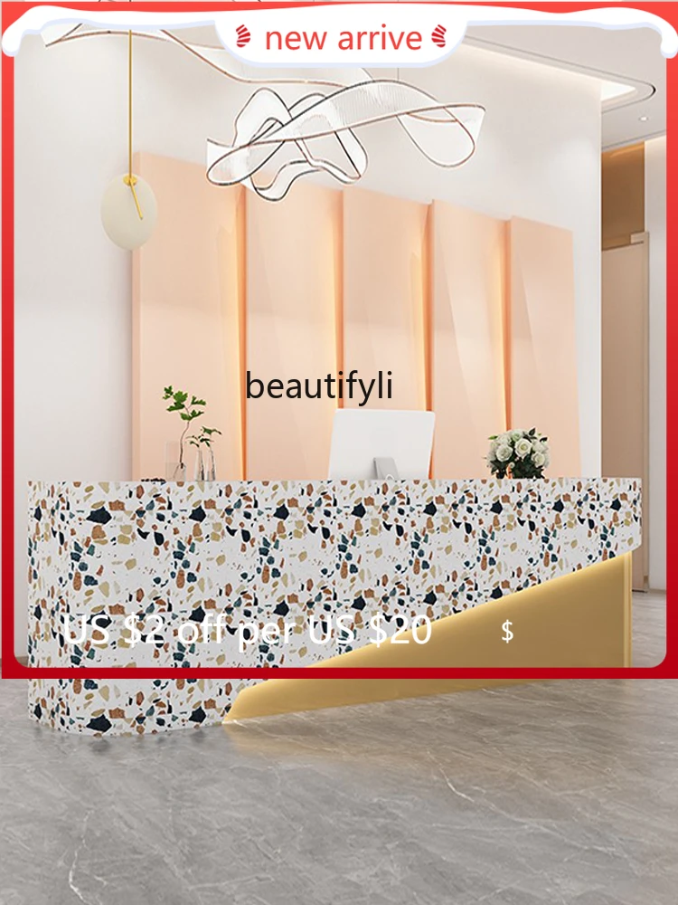 

Modern Beauty Salon Health Club Bar Counter Nail Salon Cashier Reception Desk