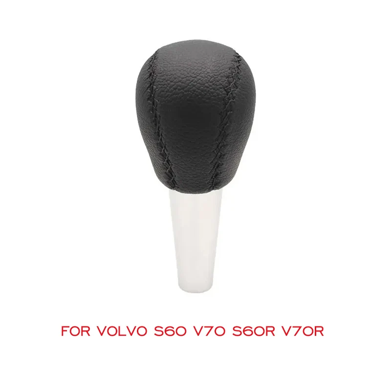 Leather Gear Handle For Volvo S60 V70 S60R V70R Auto Car Styling Gear Shift Knob Lever Shifter Hand Ball Interior Accessories