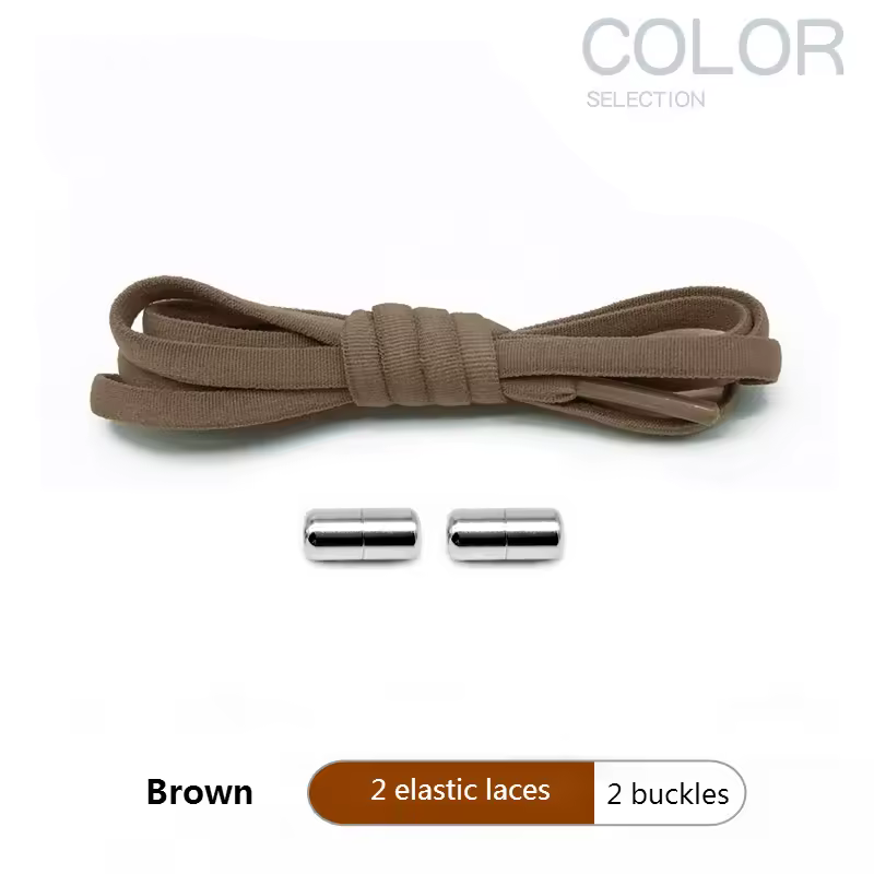4Pcs/1Pair 100cm Elastic No Tie Shoelaces Metal Lock Shoe Laces For Kids Adult Sneakers Quick Shoelaces Semicircle Shoestrings - Image 21