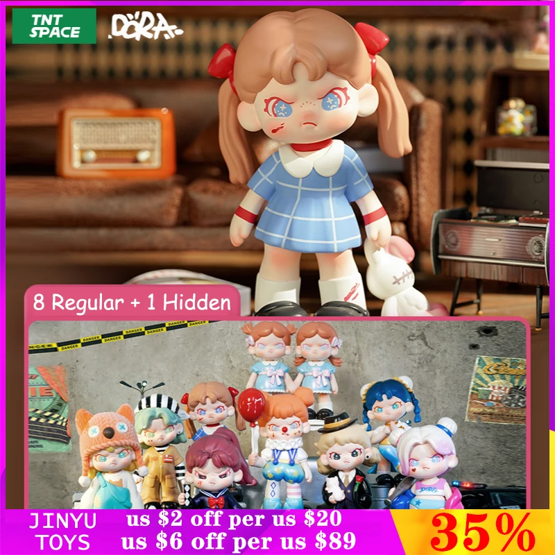 

Original DORA Keep Strangers Away Series Blind Box Toys Kawaii Anime Action Figure Dolls Desktop Ornaments Girls Birthday Gift