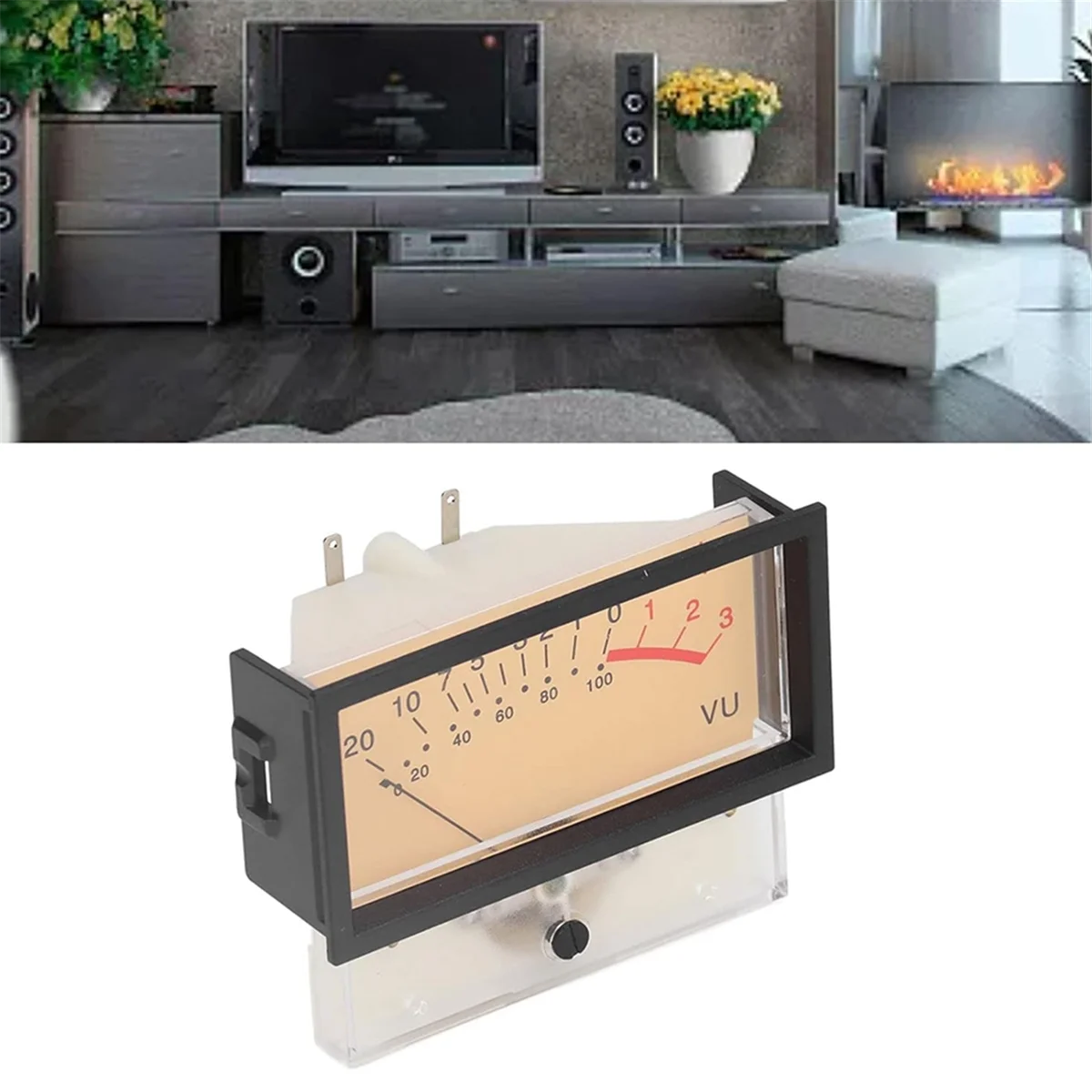 A79G VU Meter Skull Tube Amplifier High Performance VU Level Meter for Table Power Discharge Flat, Ideal for DIY