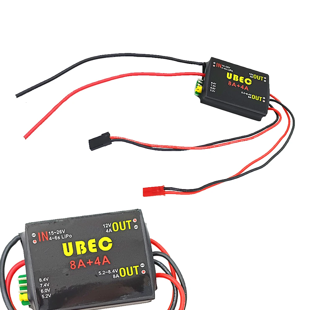 Servo fuente de alimentación separada UBEC-8A BEC DUAL 2S-8S 6-36V 8A/16A 5,2/6,0/7,4 v/8,4 v para piezas de brazo de Robot RC de ala fija de coche