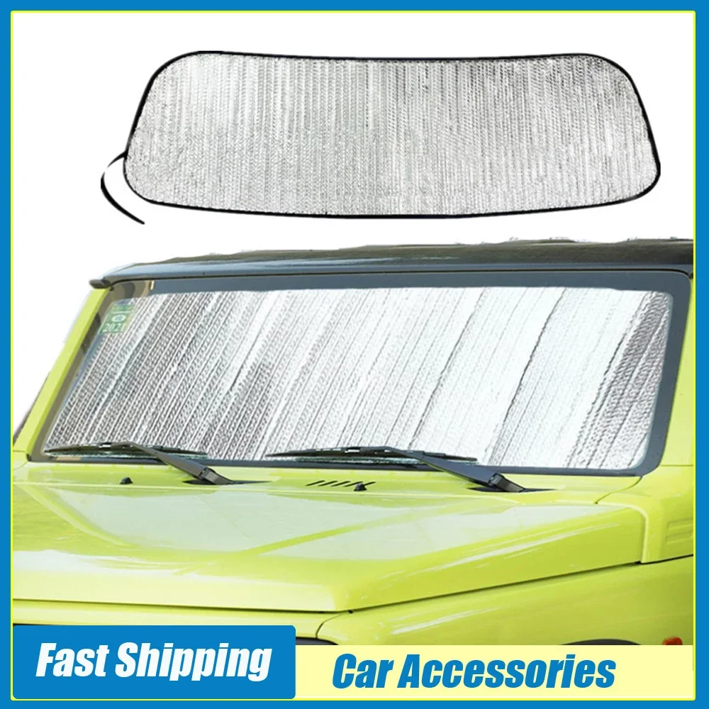 1pc Car Front Windshield Sunshade Cover Car Summer UV Protection Sunshade for Suzuki Jimny JB64 JB74 2019 2020 2021 2022 2023