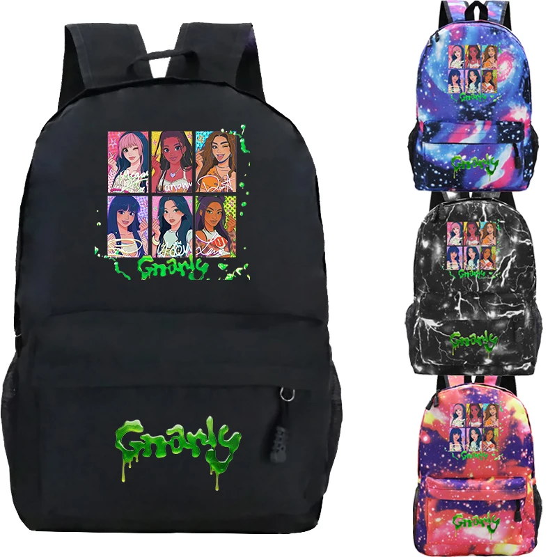 

Nylon Backpack with Girl Group Katseye Prints School Bag Large Capacity Boys Girls Book Bags Travel Rucksack Back To School Gift