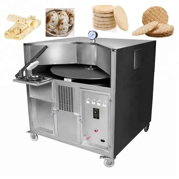 

China factory high quality Automatic Electric Gas Flat Lebanese Arabic Pancake Roti Pite Chapati Pita Bread Bakery Oven Machine