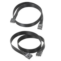 HDAudio/USB2.0 9pin Header Computer Motherboard Front Audio Extension Cable Male To Female Connection Flat Cable