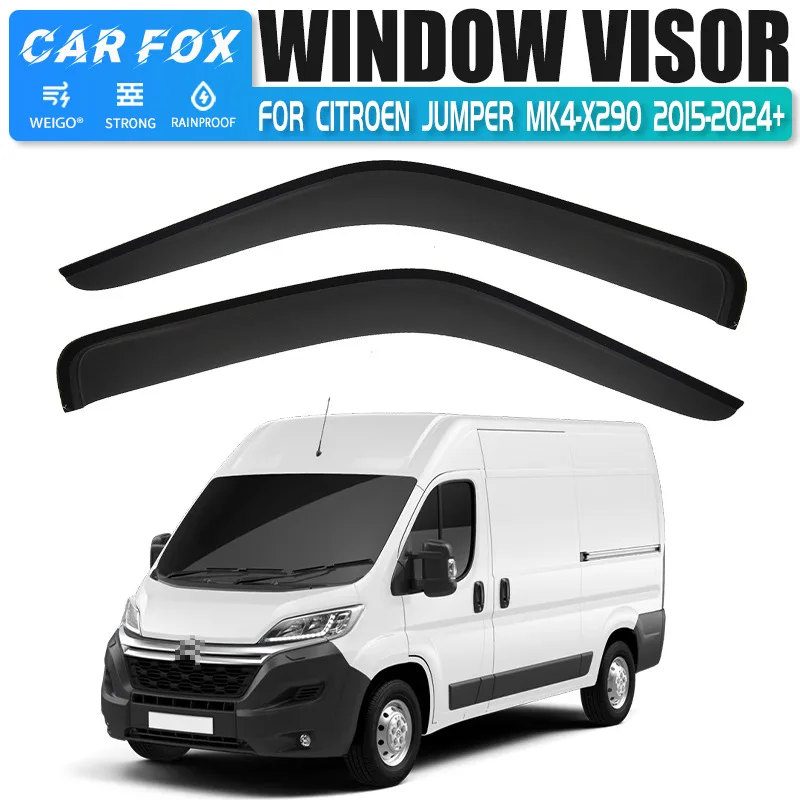 For CITROEN Jumper 2007-2024 Car Window Visor Rain Deflector Side Window Sun Shade Auto Accessories view 6