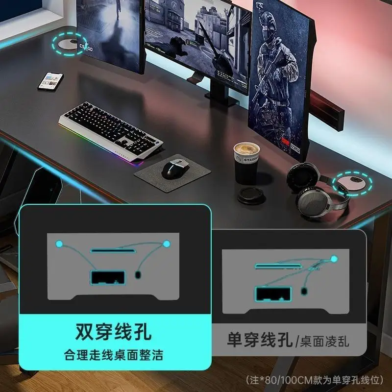 AOLIVIYA PC Gaming Table Bedroom Desktop Computer Table Home Simple Student Dormitory Office Study Desk