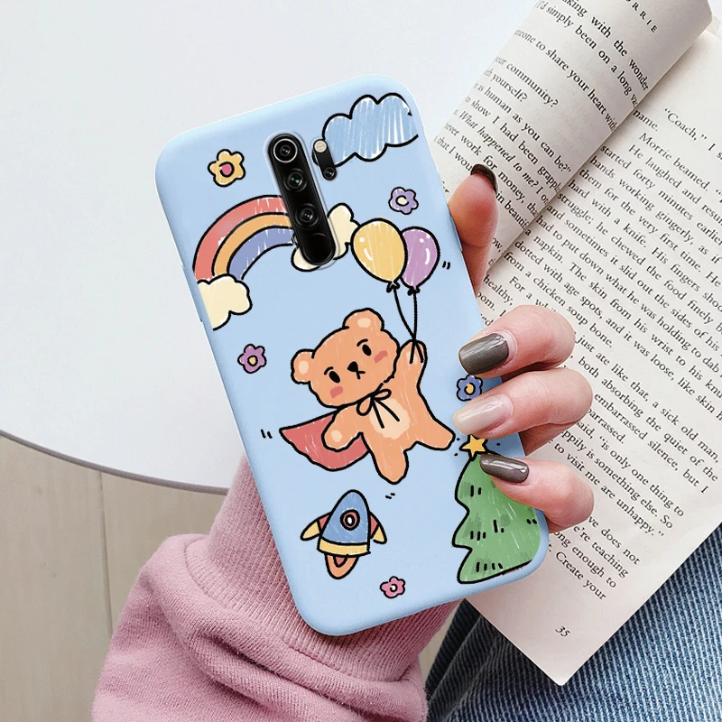 Heart Flower Case For Redmi Note 8 8T 8 Pro Phone Cover Cute Silicone Shockproof Soft Coque For Redmi Note 8 Shell Cartoon Love