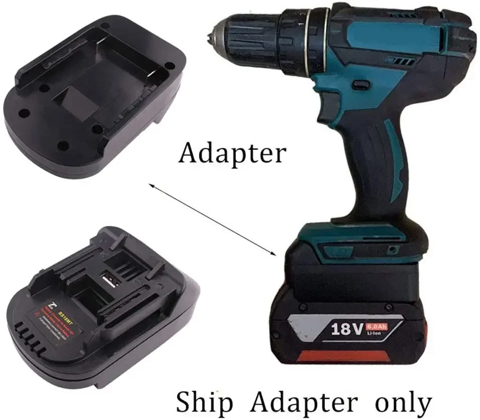 Imagem -04 - Adaptador de Conversor de Bateria para Bosch 18v de Lítio Converter para Makita 18v Bl1820 Bl1830 Ferramentas Elétricas