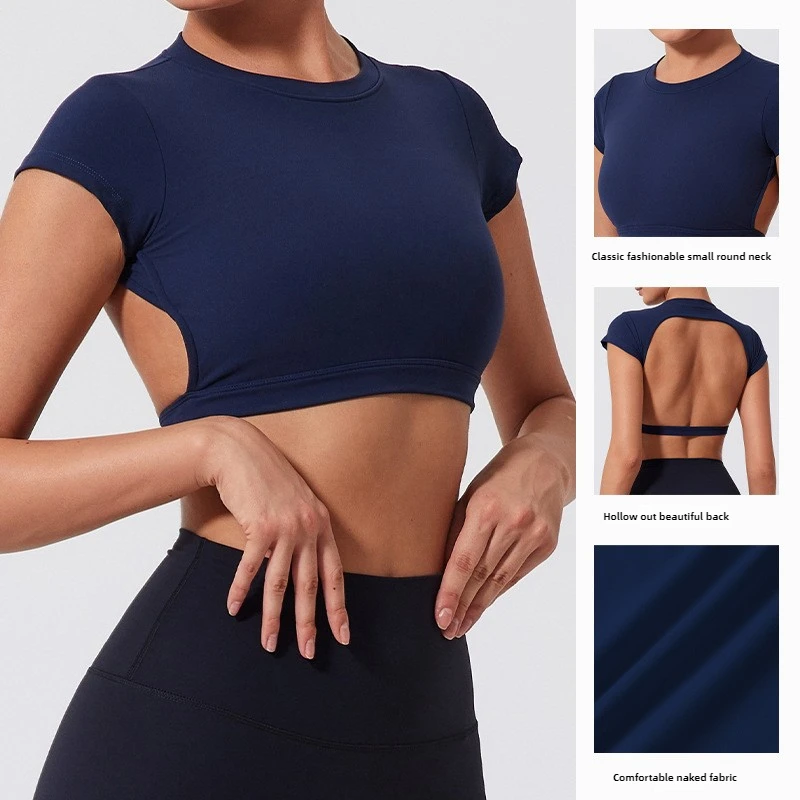 LezyanXR سترة اليوغا للصدمات جميلة الظهر جمع التجفيف السريع اللياقة البدنية الملابس تشغيل ضيق ملابس داخلية رياضية تنفس