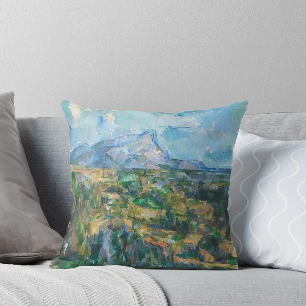 

Paul Cézanne - Mont Sainte-Victoire Throw Pillow Decorative Cushion Cover sleeping pillows Pillow