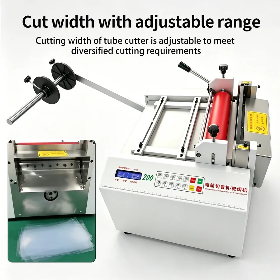 0-200mm Automatic Heat Shrink Tubing & Cable Pipe Cutter for PVC/PE Sleeves Webbing More 5 Years Warranty Made Mainland China
