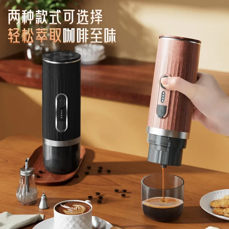 Capsule coffee machine wireless heating portable Italian automatic espresso capsule coffee powder three-in-one