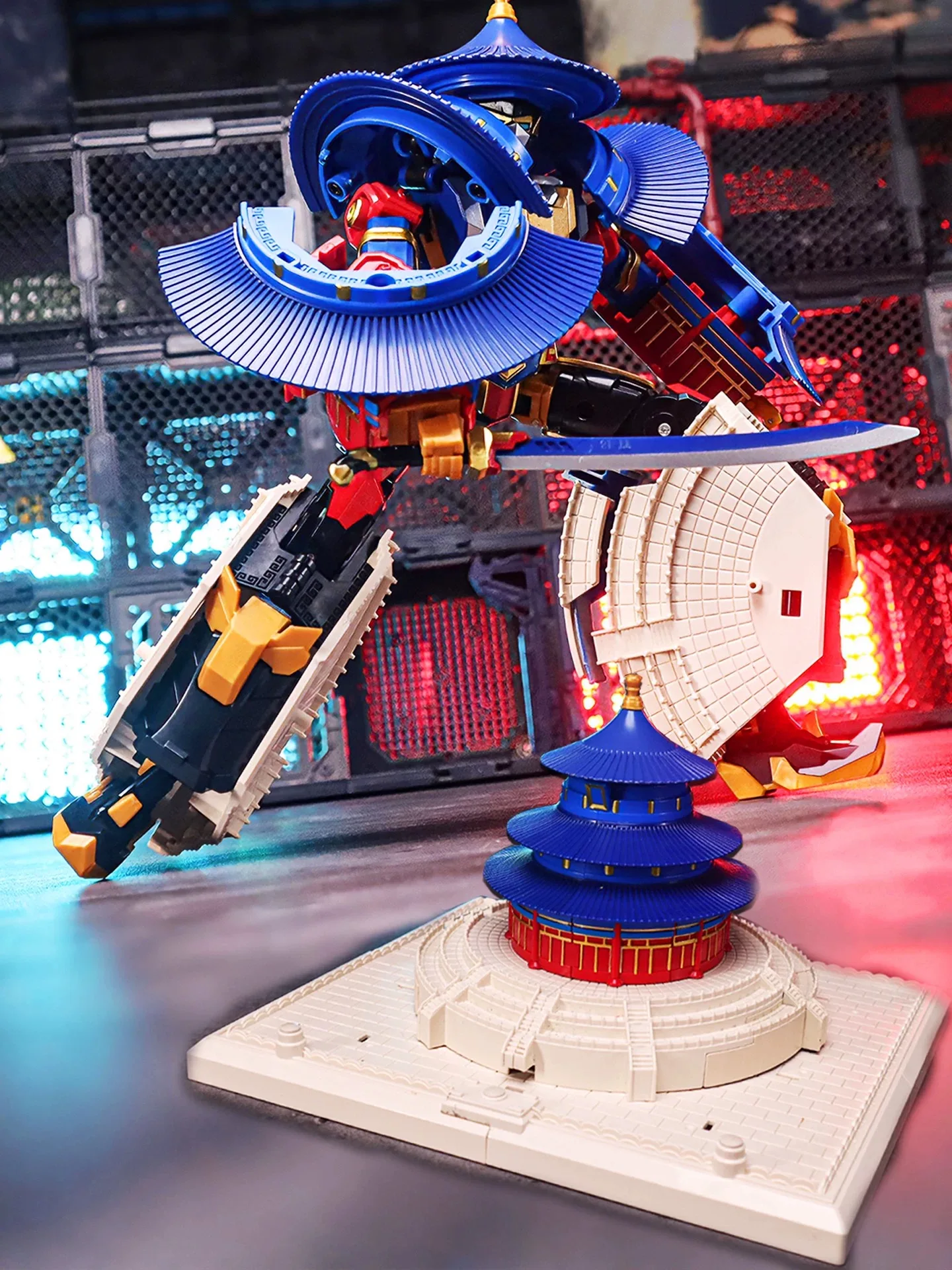 Transformacja LIJIANG Transformacja XT-1952 Świątynia Nieba Starożytny Budynek Robot Chiny Tian Tan Figurka Akcji Zabawka