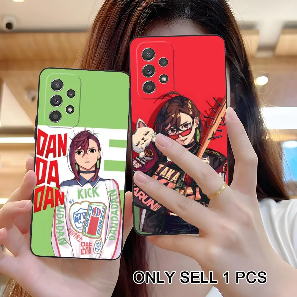 Dandadan Ayase Momo Matte TPU Mobile Phone Case for Samsung Galaxy A56 55 54 53 52 51 36 35 34 23 16 15 5G Colorful Cover
