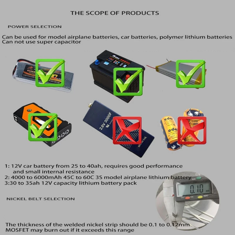 Portable DIY Mini Spot Welder Machine 18650 Various Welding Power Supply Safe LCD Display Portable Transistor