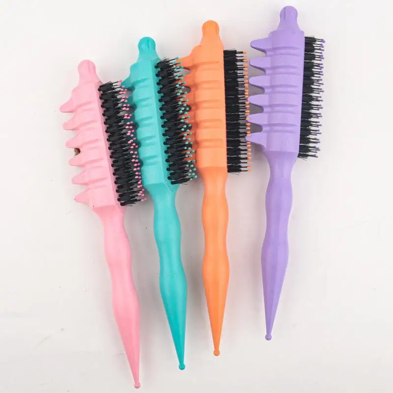 1PC Salon Quality Curling Hair Styling Brush For Men & Women Comb And Shape Curly Hair Reduce Pulling Hairdressing Tool