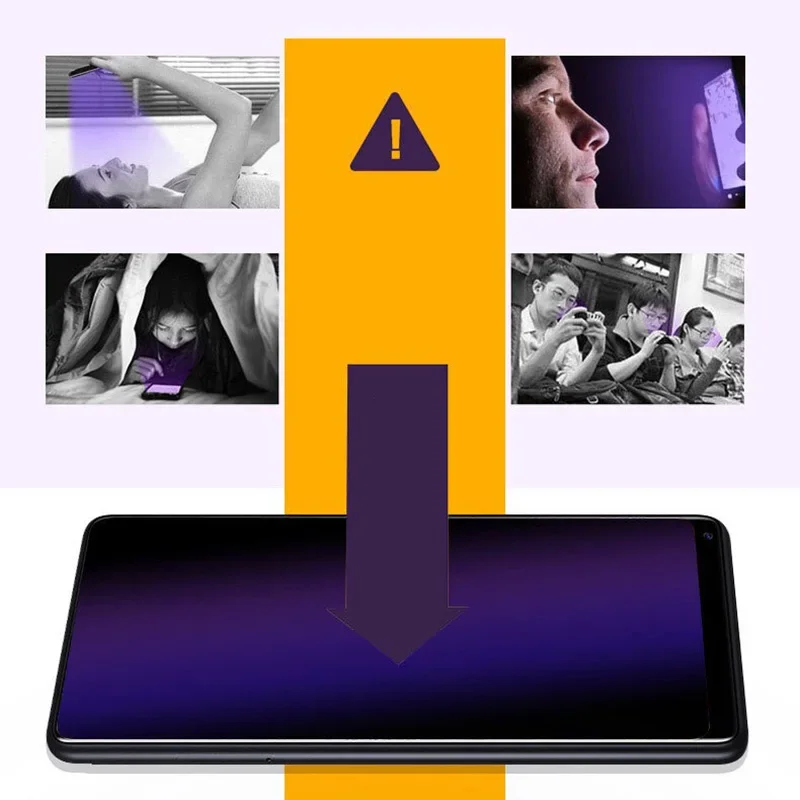 Anti-blue Tempered Glass For Samsung Galaxy A7 A6 A8 Plus J2 J6 J7 Pro J8 A9 2018 A9S Screen Protector J5 Prime J730 S7 S6