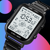 SKMEI 1888 Men Stop Watch Countdown Wristwatch Calendar Clock reloj hombre Sport Pedometer Calorie Calculation Digital Watches