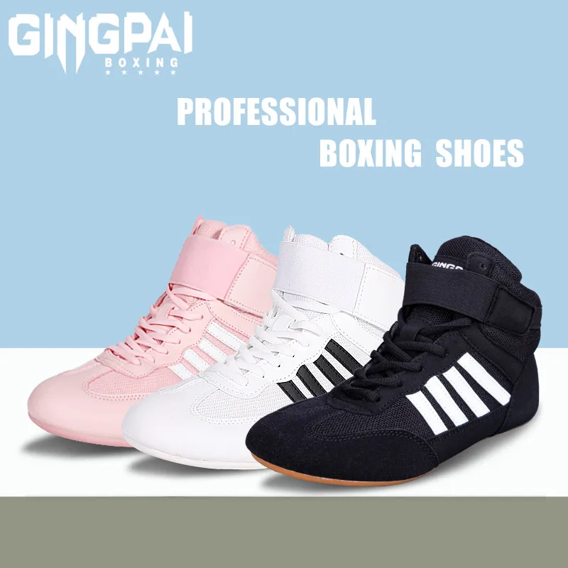Professional Men Women Wrestling Boots 5 colors Boxing Shoes Couples Anti-Slippery Sneakers Mens Breathable Wrestling Boots