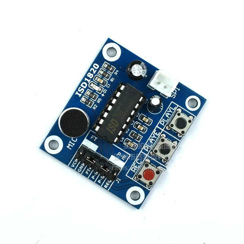 ISD1820 recording voice module voice module recording and playback module board with microphone head to send 0.5W speaker