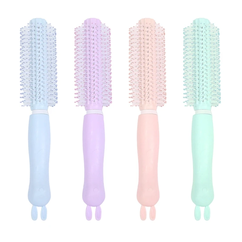 Portable Women Round Hair Care Brush Hairbrush Salon Styling Dressing Curling Comb Wavy Beauty Roll Brushes Drop Shipping