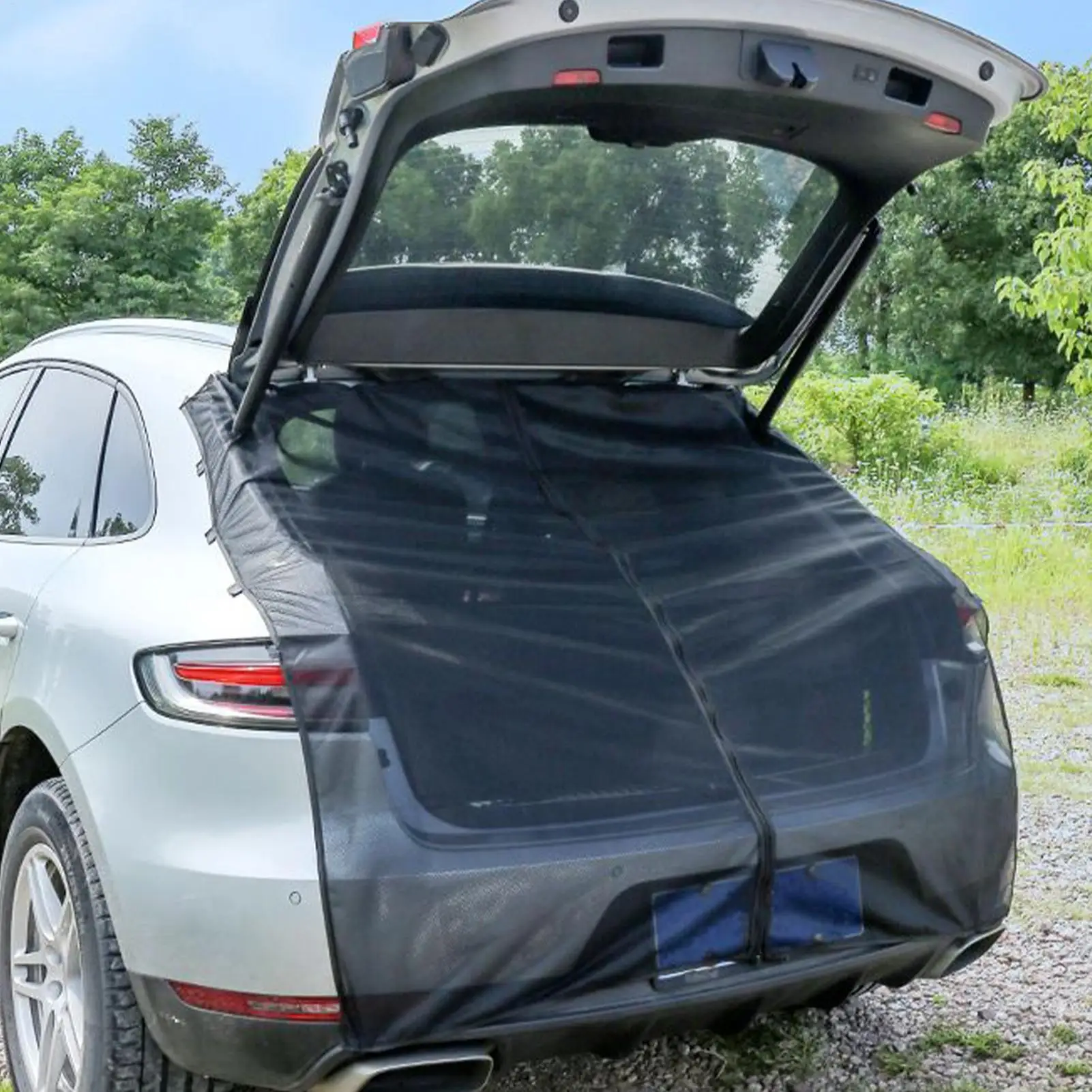 

Магнитная грузовая сетка для грузовых автомобилей, сетчатая сетка от комаров и солнцезащитный козырек, магнитная сетчатая занавеска для вентиляции багажника